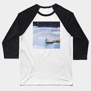 Space Kayaking Baseball T-Shirt